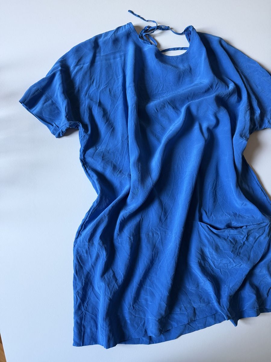 Cos Vestiti: COS Sommerkleid blau Gr. 34 - Seide – Usato da basel venduto da j_4056