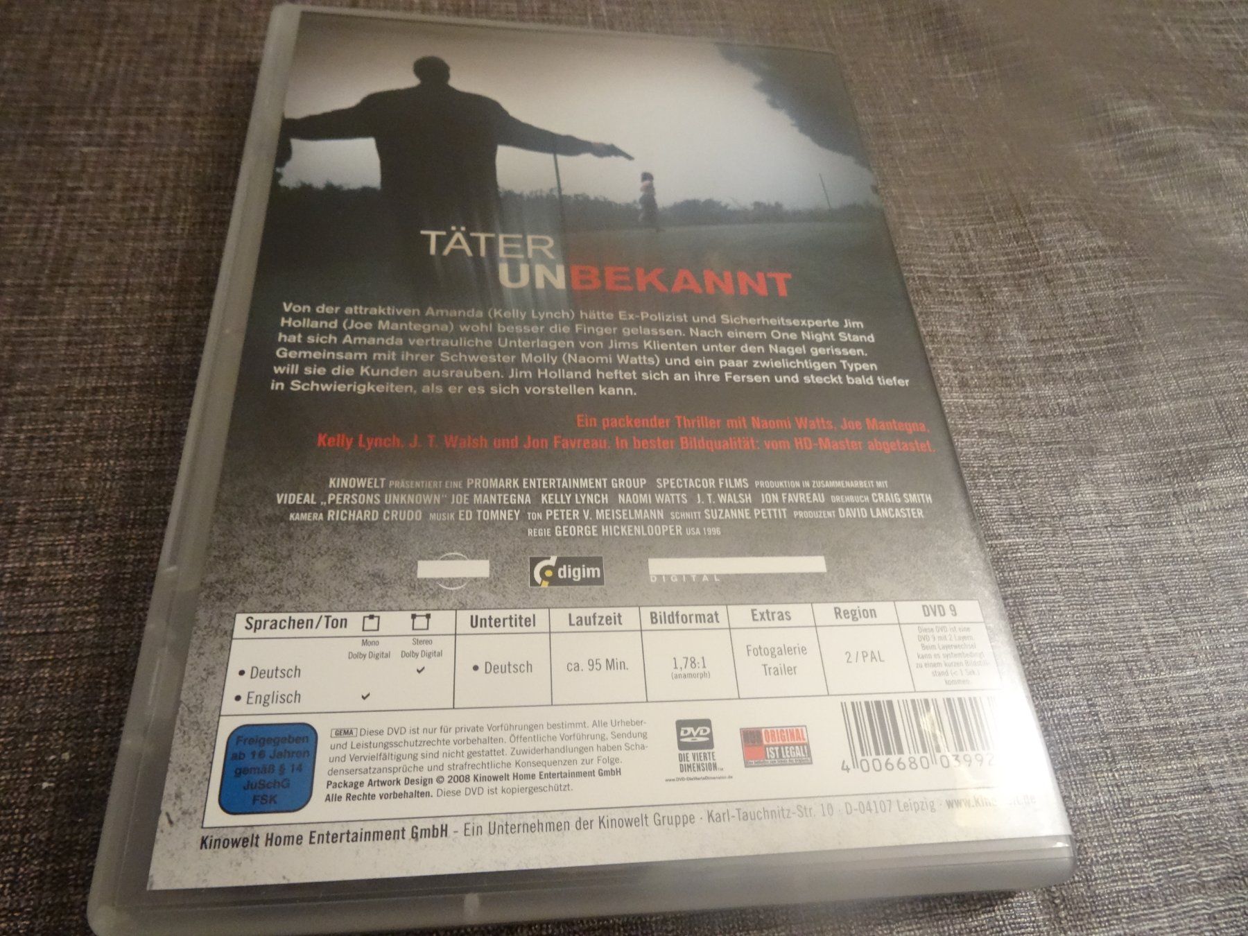 Tutti i DVDs: DVD Täter Unbekannt – Usato da Olten venduto da Disc-Verkauf 2