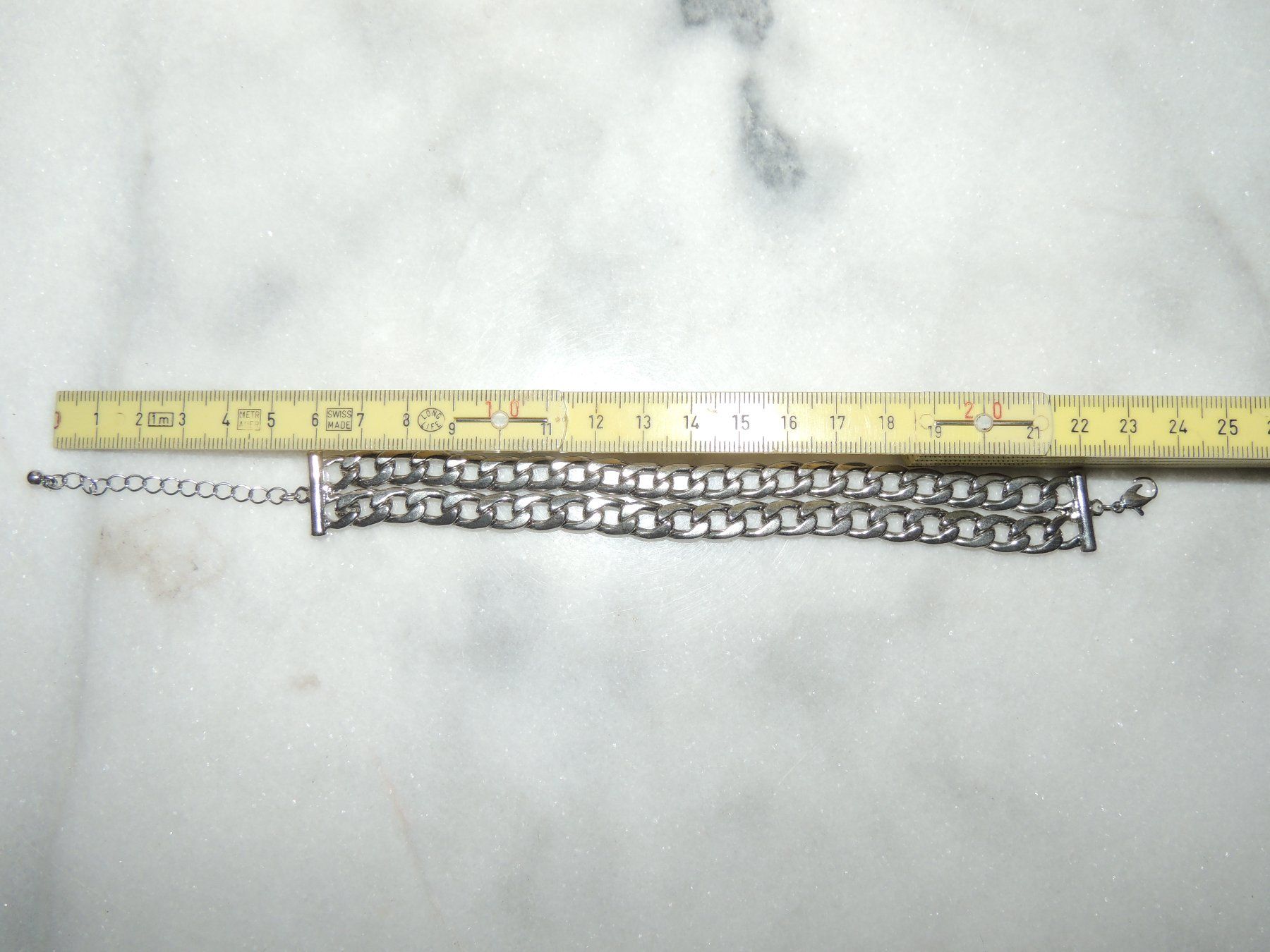 Olga Ribler Bracciali & Braccialetti: SCHÖNE ARMKETTE VERSILBERT 20 CM 38 G NEU – Nuovo (secondo la descrizione) da Au ZH venduto da FashionConsultant 1