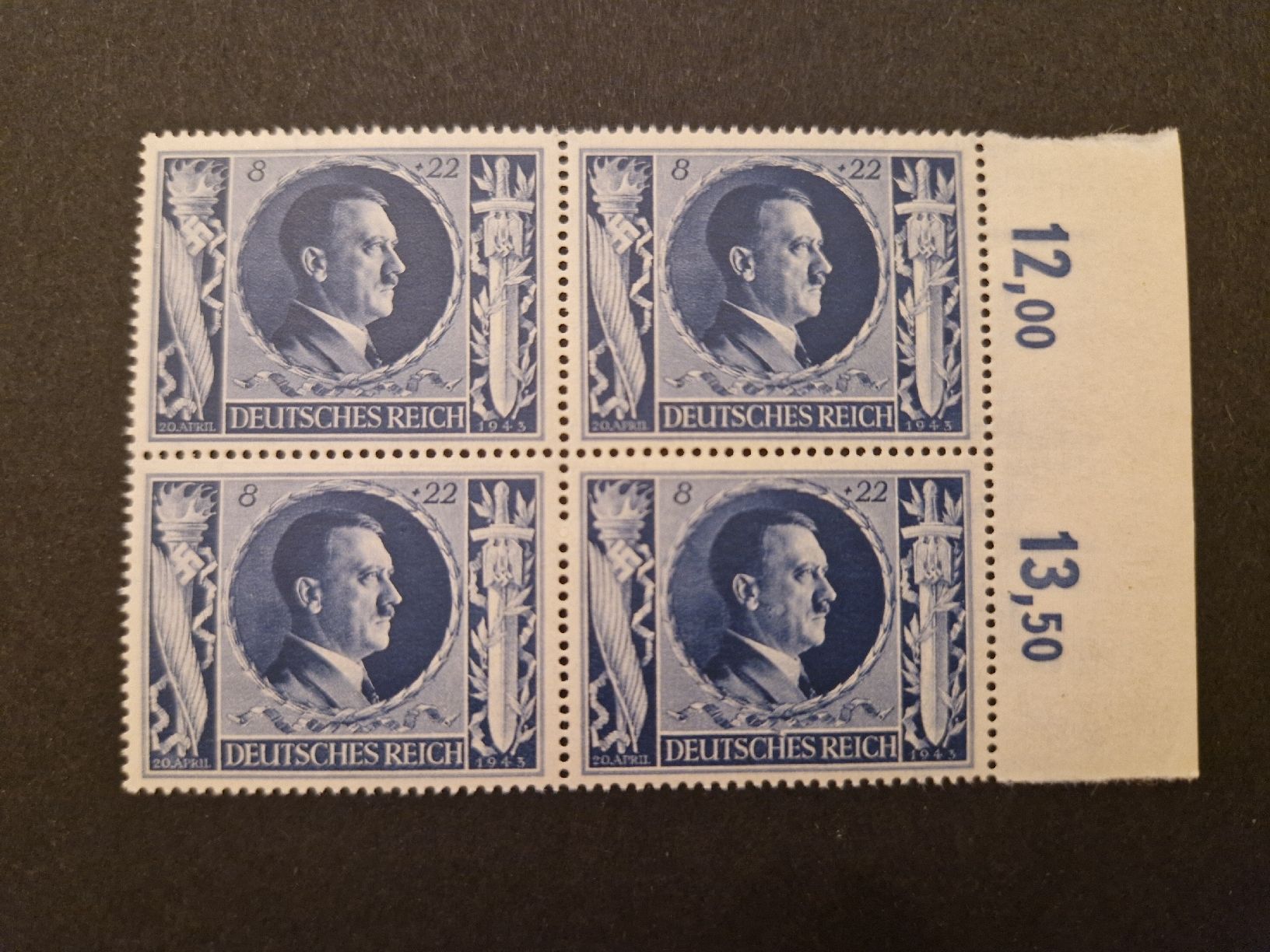 Tous les timbres: Deutsches Reich Viererblock Briefmarken postfrisch – Neuf (Voir description) à St. Gallen par Enrico_SG