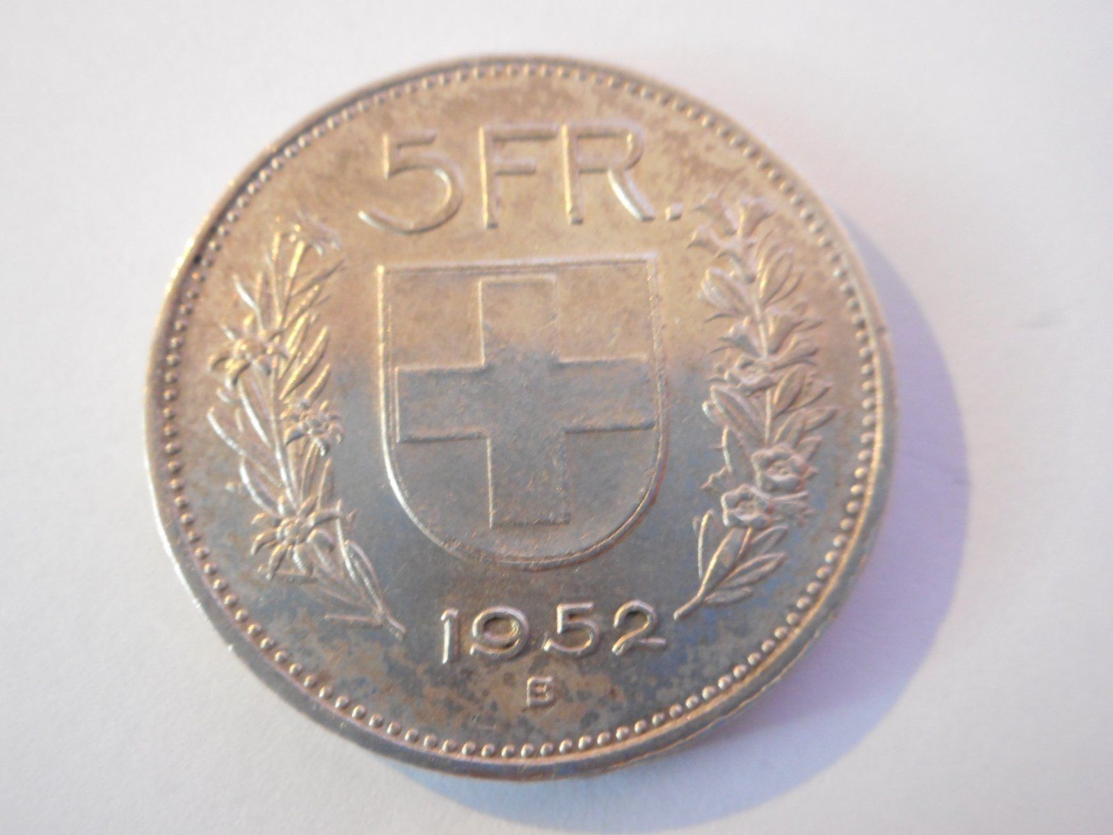 Tutti le monete: 5 Fr. 1952 silber – Usato da Kriegstetten venduto da pizlad2010