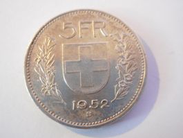 5 Fr. 1952 silber