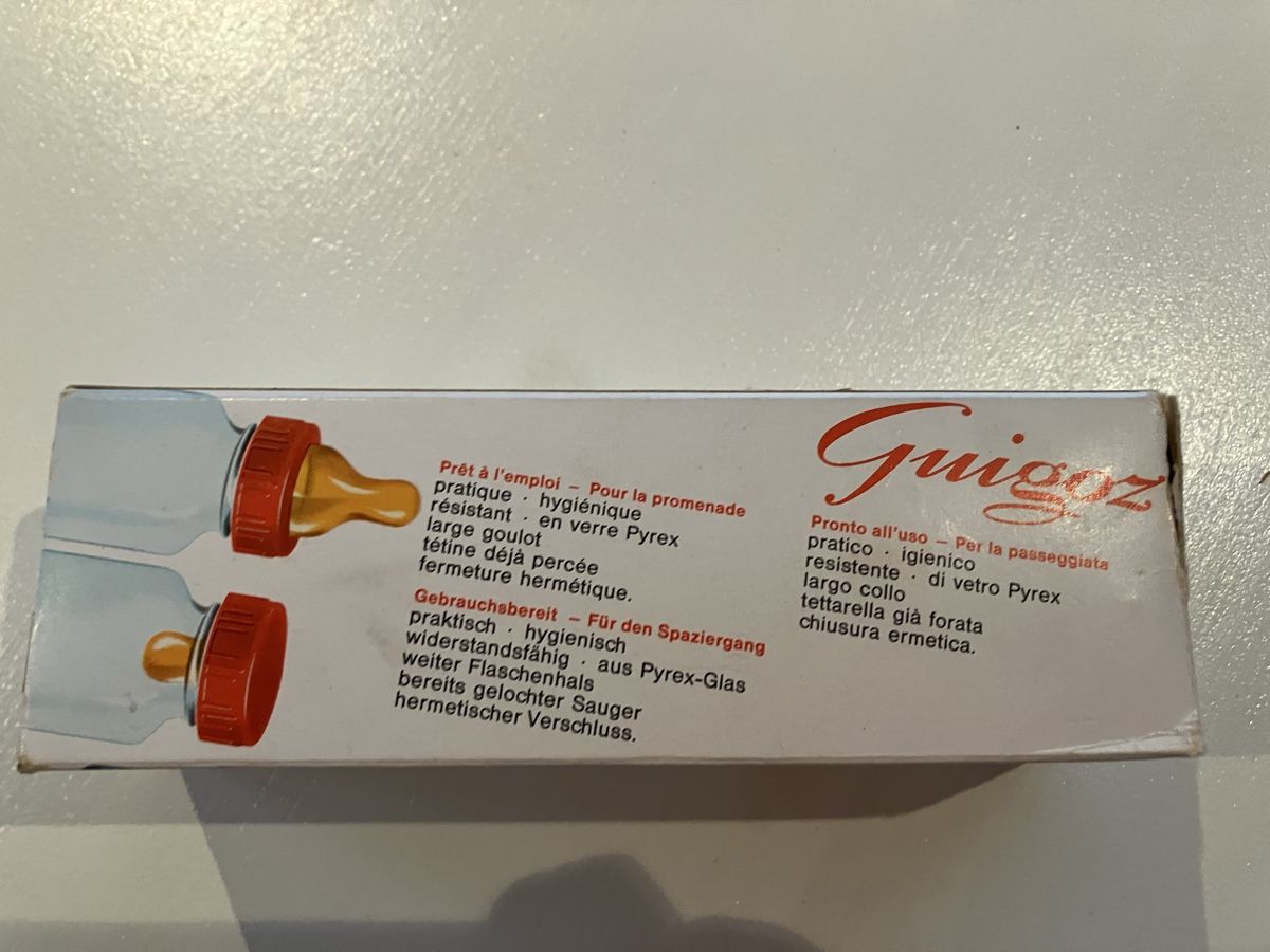 Pasti del neonato: Vintage biberon Guigoz – Nuovo e nell'imballaggio originale da Arconciel venduto da chance22 2