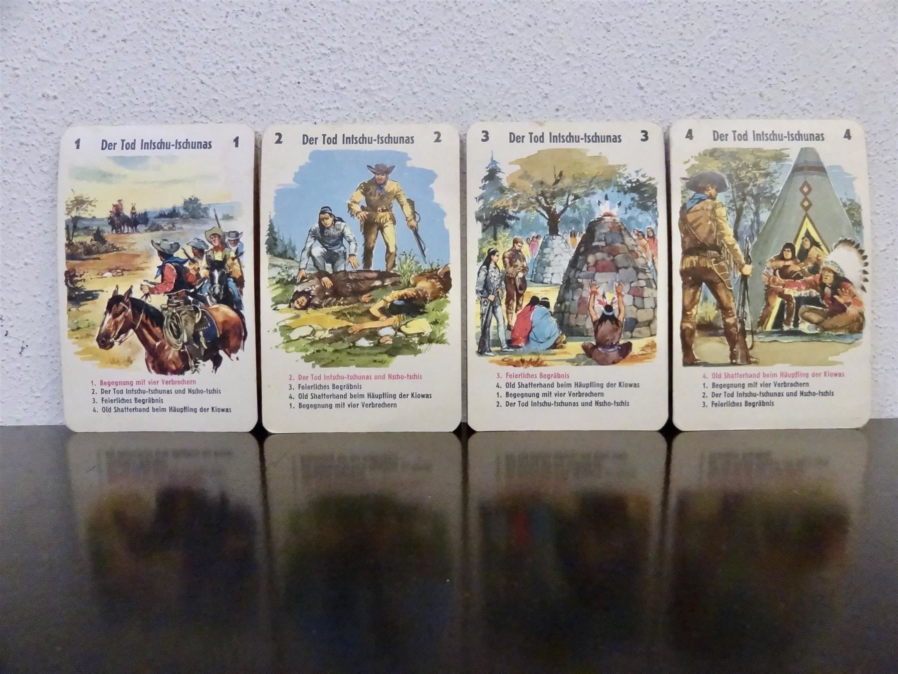 Giochi: schönes altes Quartett WINNETOU – Usato da Kerzers venduto da wisaundso 7