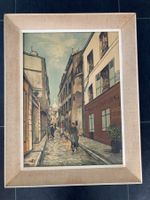 Reproduction numérotée MAURICE UTRILLO "La Rue St-Rustique"