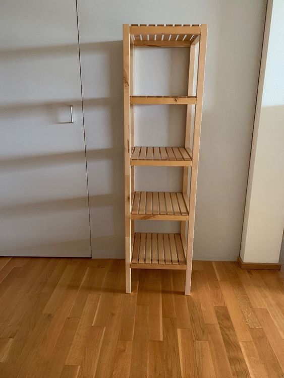 Badezimmerregal Ikea Holz Regal MOLGER Kaufen auf Ricardo