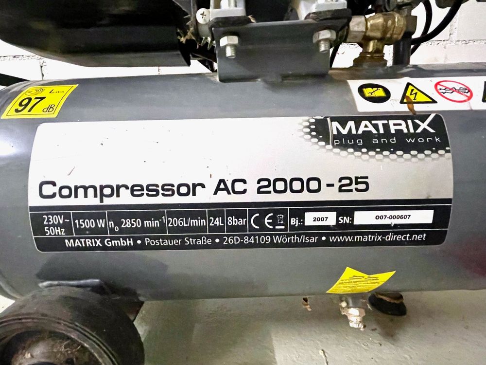 Luft Compressor AC 2000-25 MATRIX (Gebraucht) in Lachen SZ für CHF 53 ...