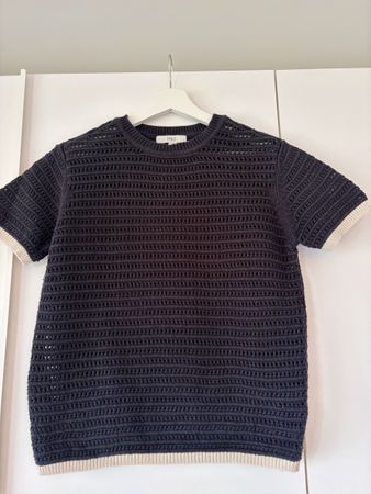 M&S black crochet jumper size S good condition
