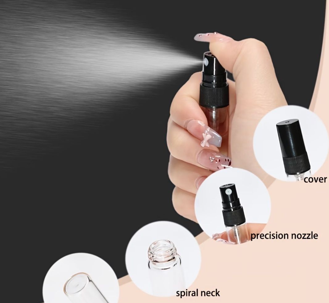 Flacons: 100 Stück Mini-Parfumzerstäuber 2 ml – Glas – Neu (gemäss Beschreibung) aus Langenthal von Seelenfreunde 1