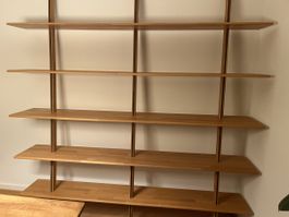 Wandregal Holz massiv 5 Regalböden sehr guter Zustand