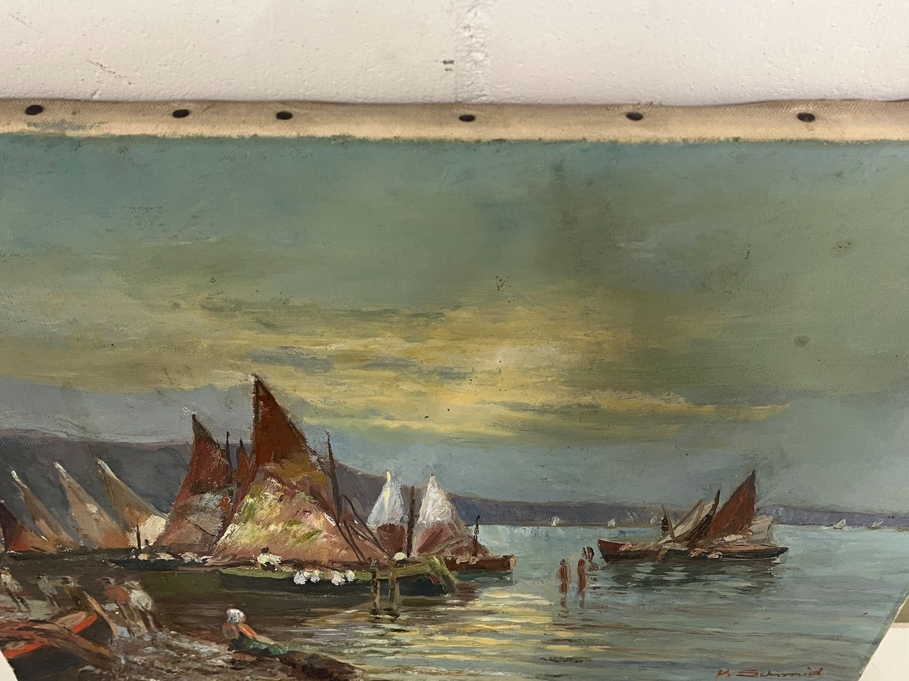 Dipinti: K. Schmid Ölgemälde – Usato da Basel venduto da PAUL_ART 8