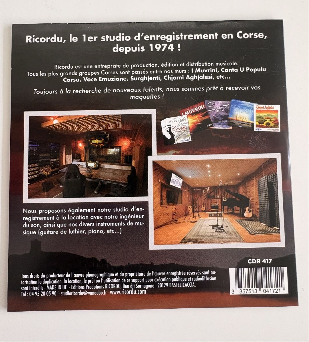CD: Cd chansons Corses - Vintage collection – Nuovo e nell'imballaggio originale da Neuchatel venduto da mar_ne94 1