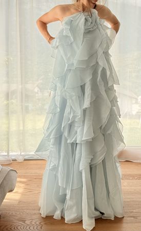 NEU Aje Pandorea Maxi Kleid Hellblau Gr. AU 4