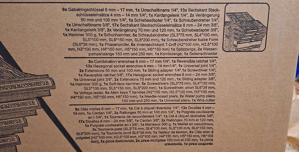 Tutti gli attrezzi: Scheppach Werkstatt wagen mit Werkzeug  – Nuovo e nell'imballaggio originale da Regensdorf venduto da RegiGl 1