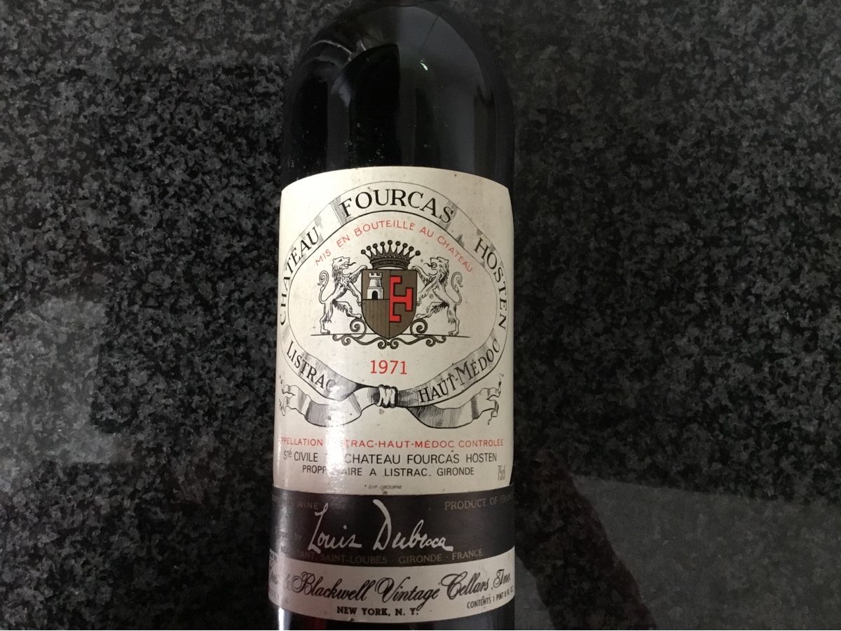 Wein: Château Fourcas Hosten 1971 Haut Médoc – Neu (gemäss Beschreibung) aus Rüschlikon von succes08 6