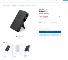 Anker MagGo Powerbank 10000 mah QI2