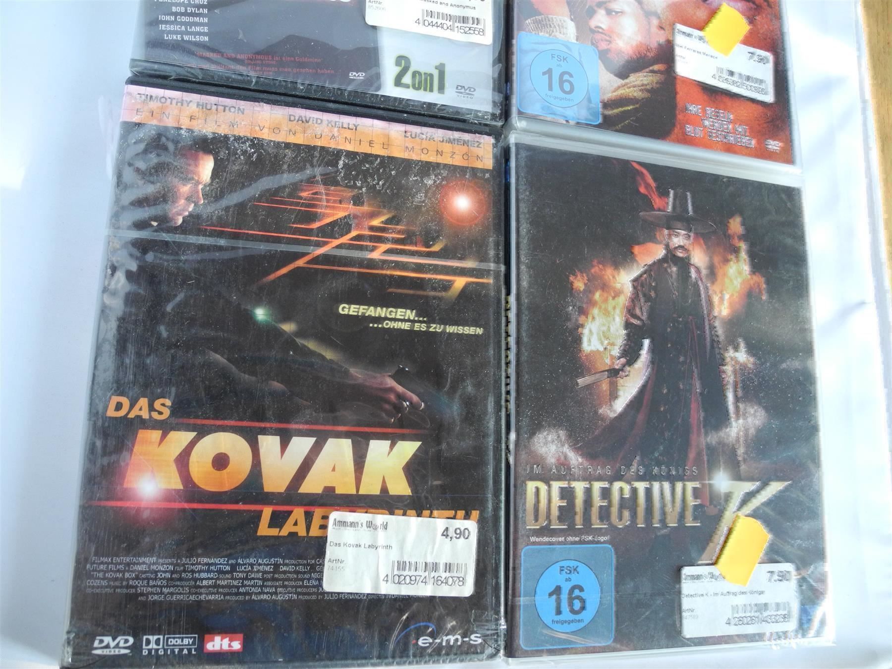 Alle DVDs: 4 DVD's Kovac Labyrinth, usw. Nr. 586 – Neu und originalverpackt aus Kottwil von Crazyrolf 2