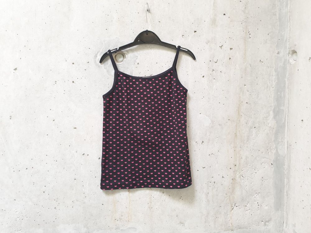 T-shirt NEXT Fille 8 Ans - Coton Bleu à Motif Géométrique - Occasion Bon état