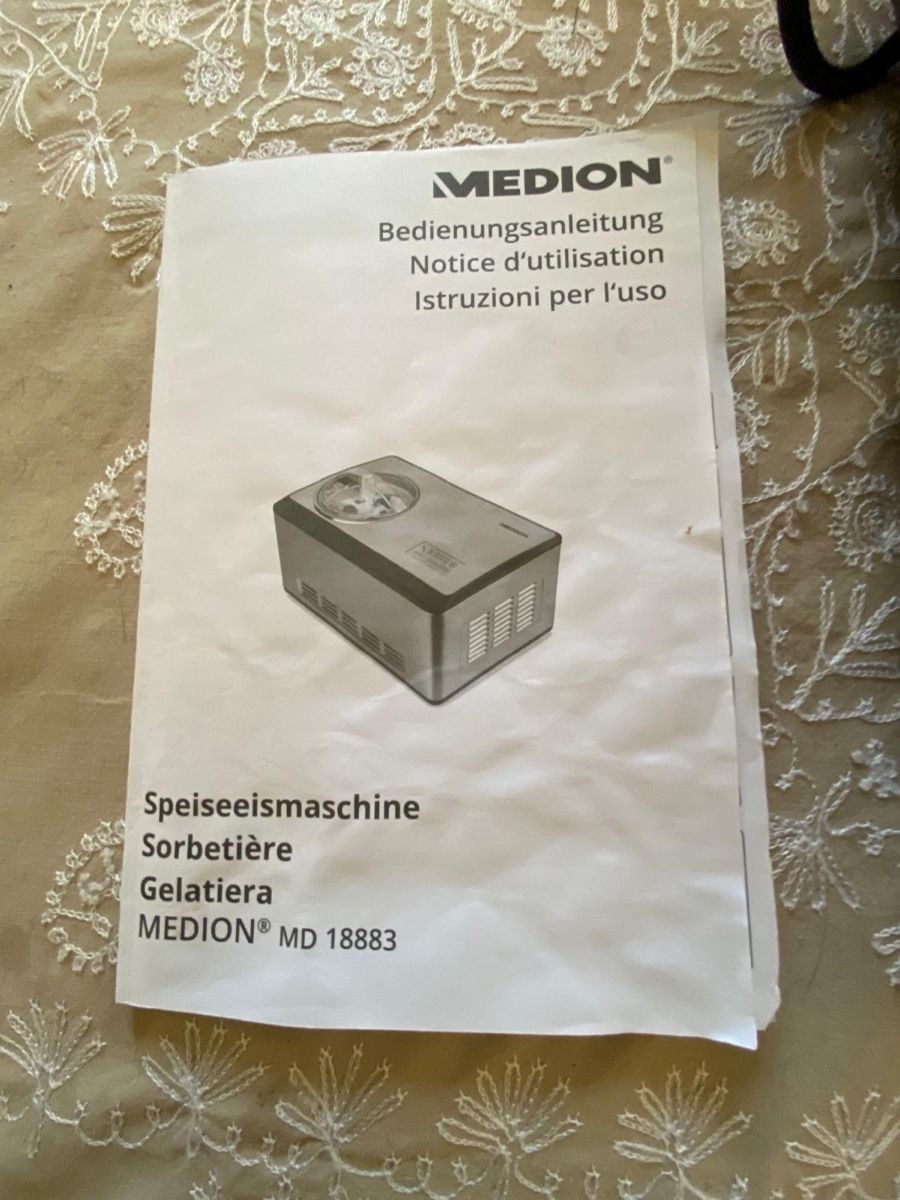 Medion Küchengeräte: Sorbetière MEDION – Neu (gemäss Beschreibung) aus Biel/Bienne von mlanie887