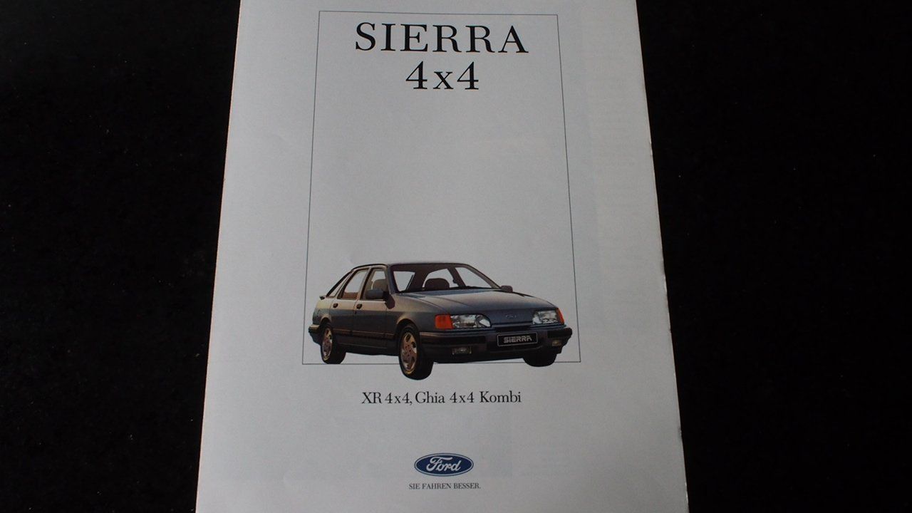 Ford Documenti: Ford Sierra 4x4 Prospekt 1990? – Usato da Zofingen venduto da sosalinos01