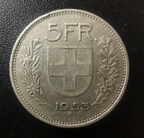 5 Franken 1953 Silber ss - vz