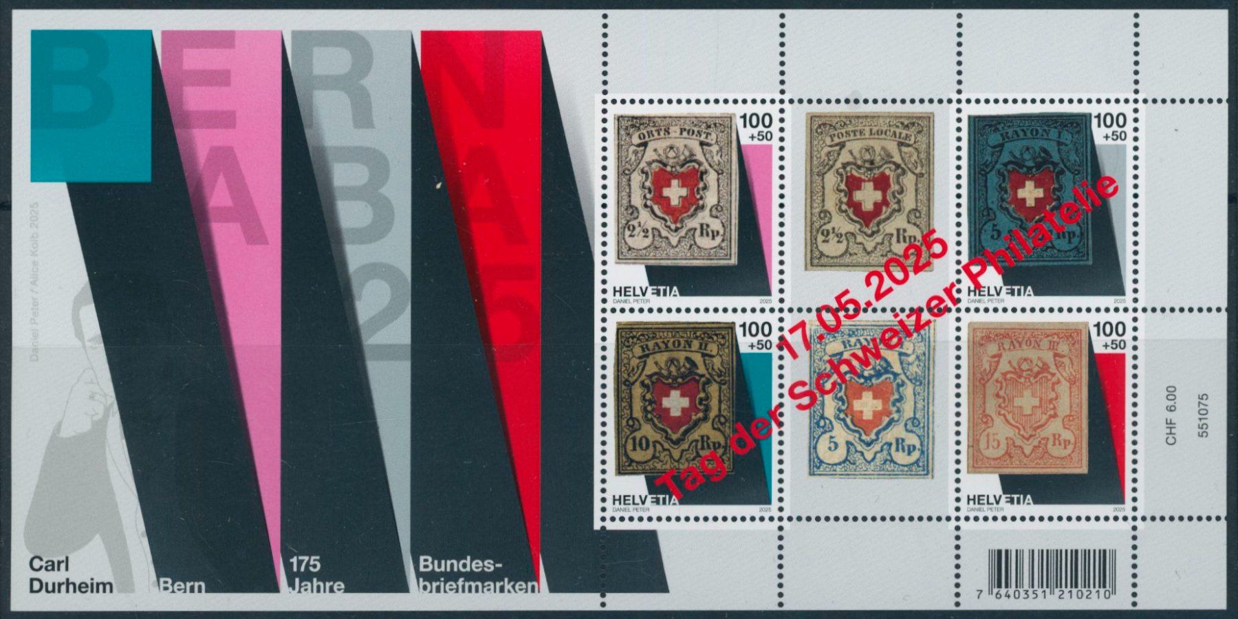 Tutti i francobolli: 2025 - Bernaba - 4 Blocks - postfrisch ** - Spezialausgabe – Nuovo (secondo la descrizione) da Schindellegi venduto da leecollect 3