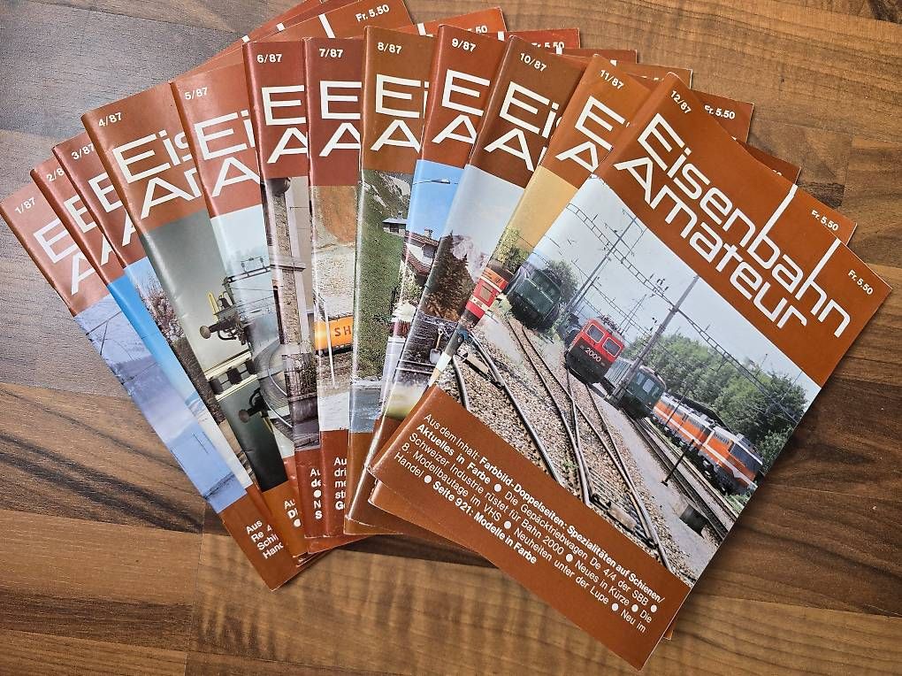 Riviste & Magazine: 12x eisenbahn amateur 1987 – Usato da Lignières venduto da grisoux41