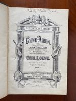 Loewe-Album, Band 1Lieder und Balladen Carl Loewe - Litolff
