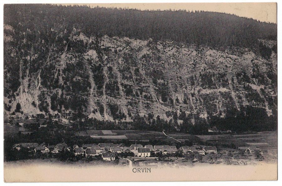 Ansichtskarten: Orvin, circulée 1917 – Gebraucht aus Frauenfeld von POML