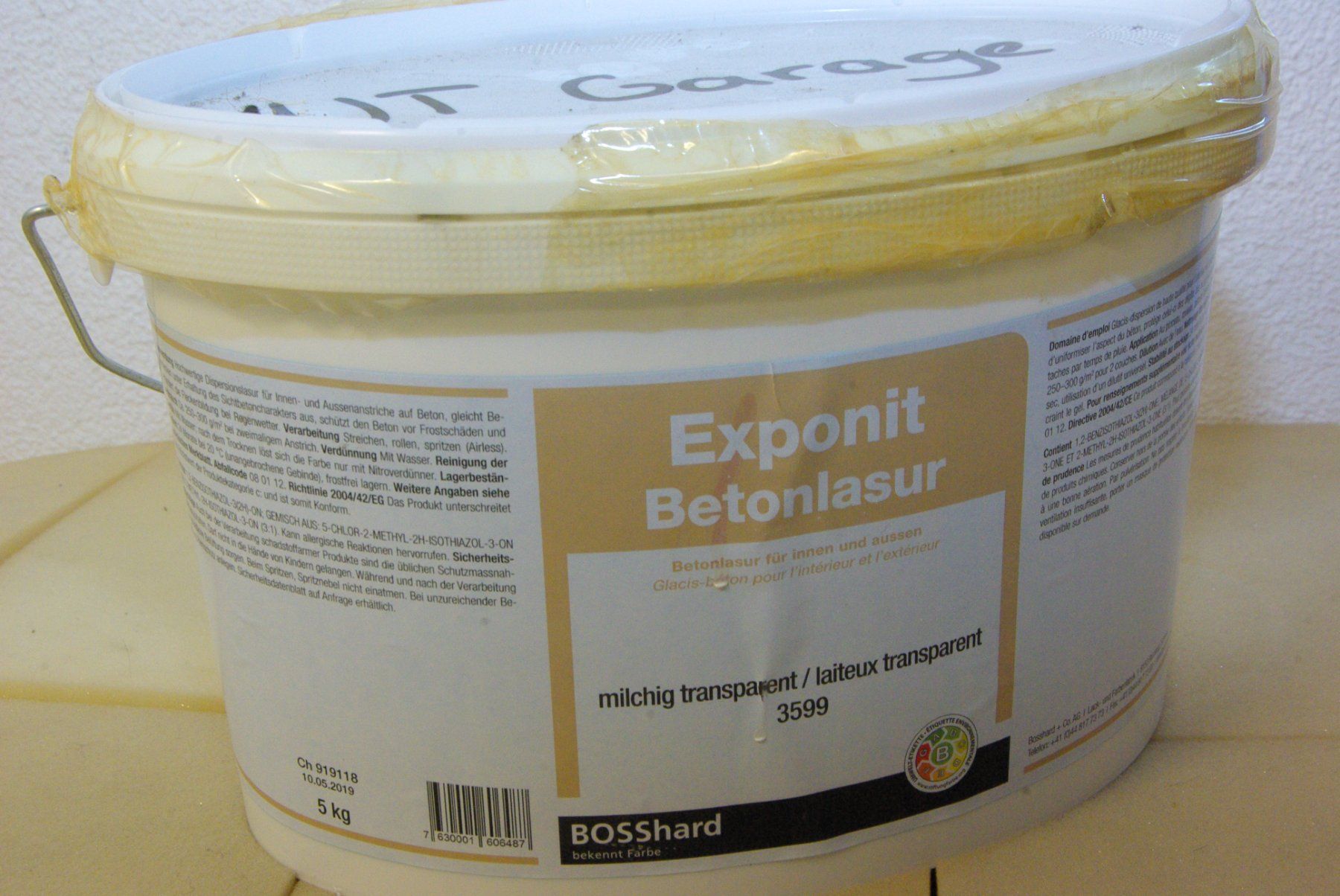 Colori: Exponit Betonlasur, milchig transparent 3599 – Usato da Herisau venduto da Cevianer1844 1