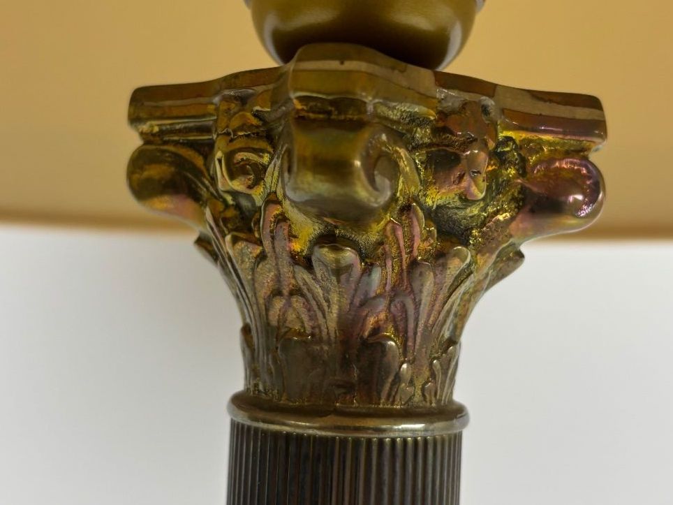 Lampade: Vintage Korinthische Tischlampe Messing – Usato da Wettingen venduto da Wendemarket 6