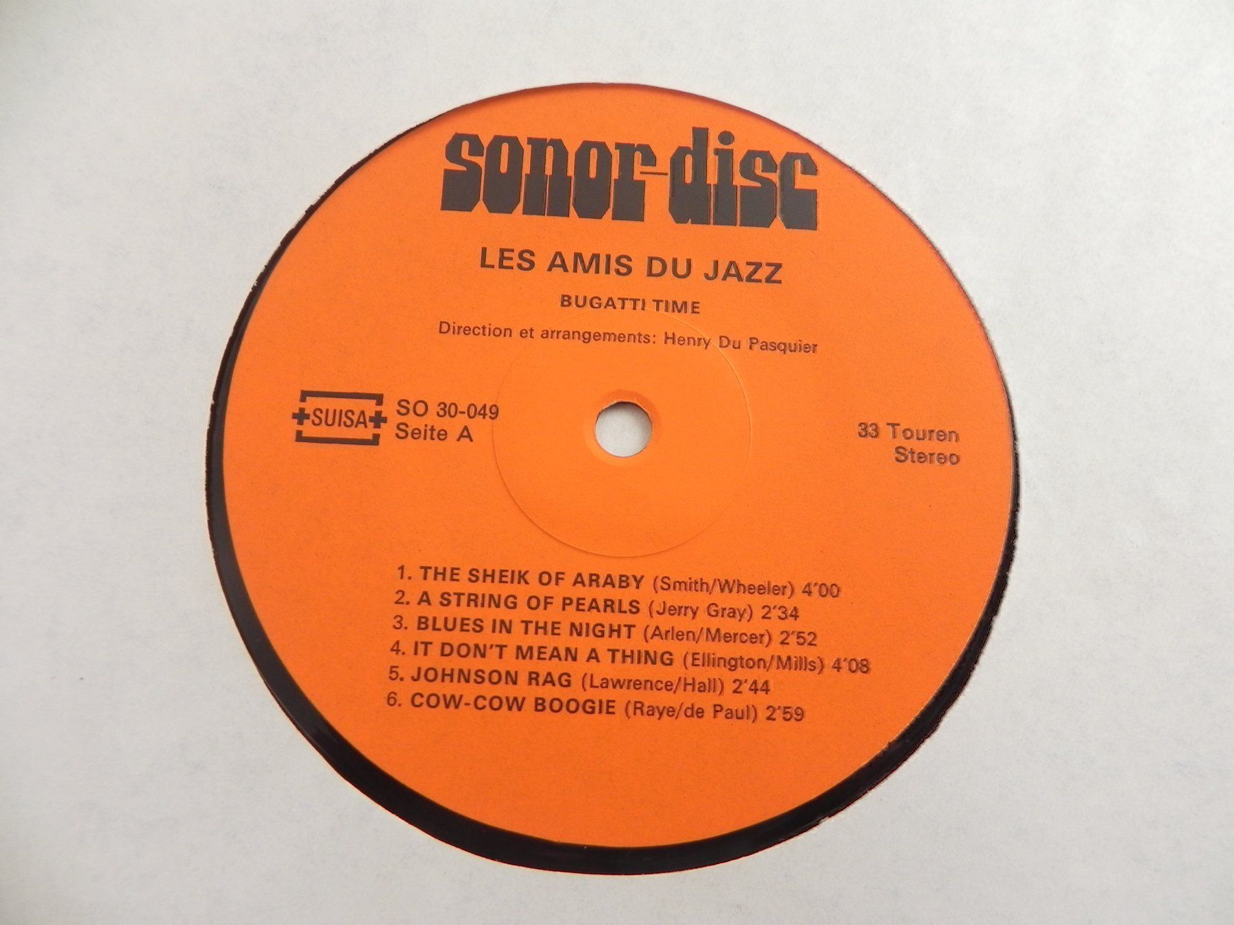 Dischi in vinile: LP Les Amis du Jazz Cortaillod Bugatti – Usato da Siebnen venduto da krimsie 3