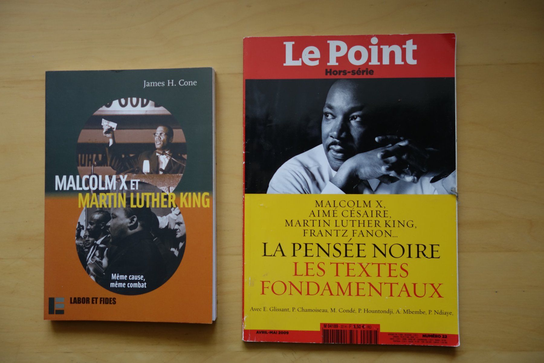 Libri: Martin Luther King + Malcolm X - La Pensée noir – Usato da Romainmôtier venduto da Iguazu12