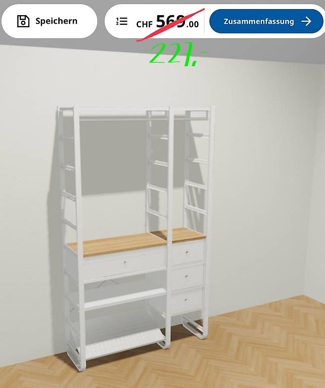 Armadi: Elvarli Schranksystem Ikea / Offener Kleiderschrank – Usato da Dagmersellen venduto da sakchai 1