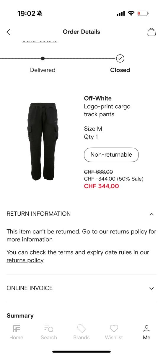 Off-White Pantaloni: Off white cargo jogger M – Usato da Giubiasco venduto da Darkemperor 8