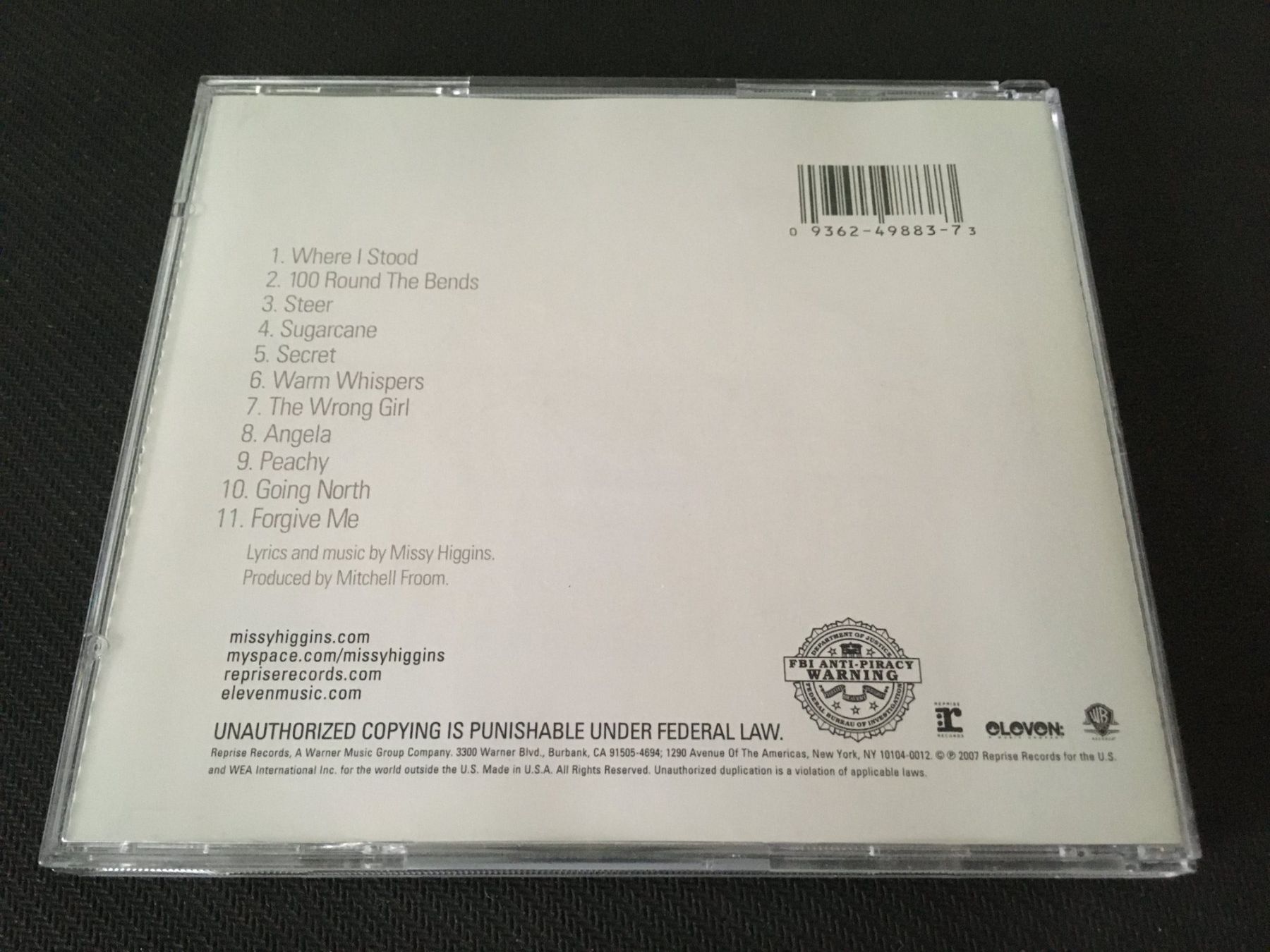 CD: Missy Higgins - On a clear night -CD- – Usato da St.Gallen venduto da MedienJoe 2