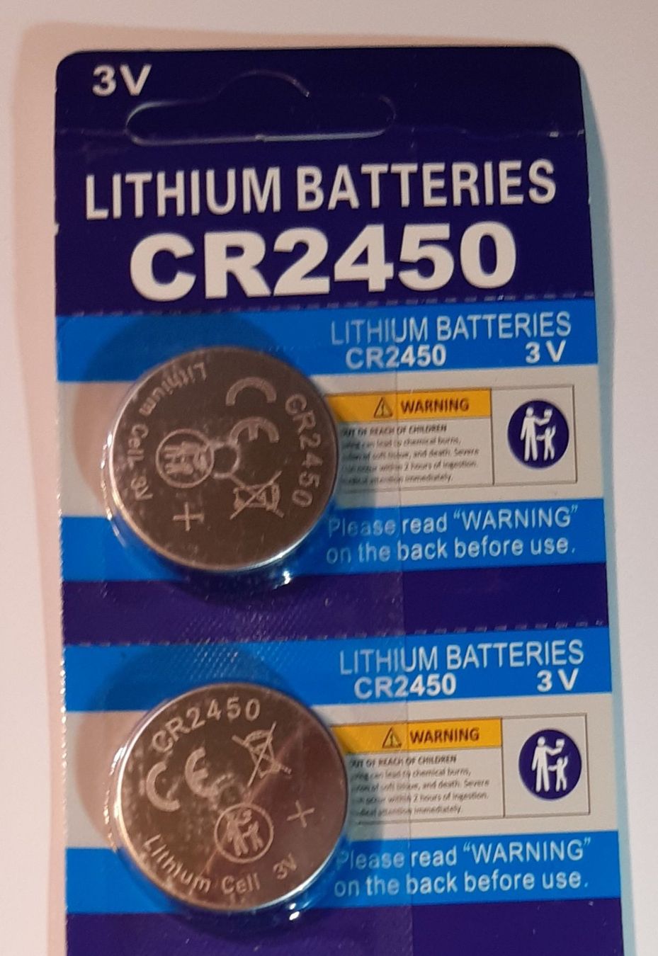 Caricatori & Batterie: NEUE  2 Stück CR 2450 LITHIUM Batterien 3 Volt – Nuovo e nell'imballaggio originale da St. Margarethen TG venduto da ursk10