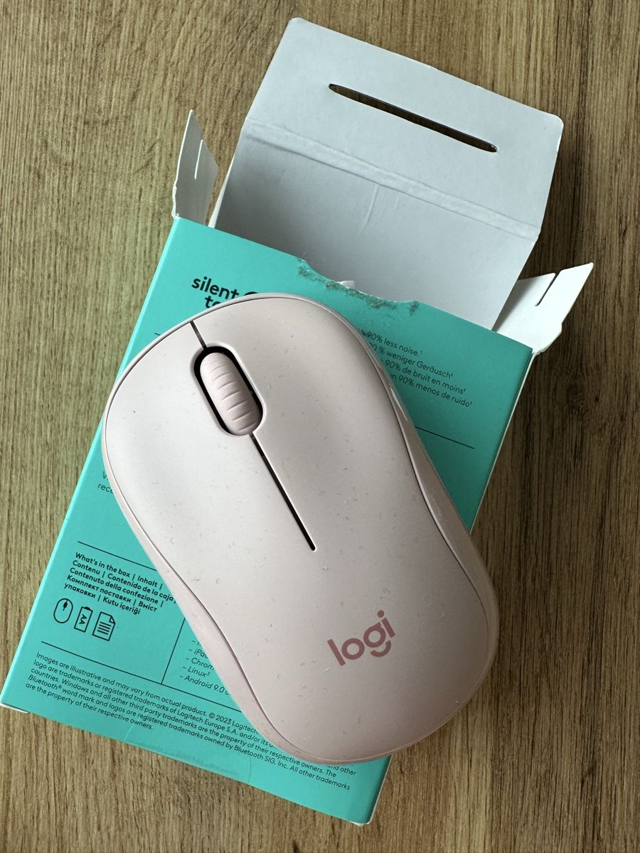 Logitech Mouse: Logitech M240 Silent Maus, Rosa, Neuwertig & Originalverpack – Nuovo e nell'imballaggio originale da Urdorf venduto da fairfashion 1
