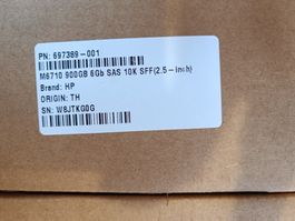 8 HP Festplatten 900 GB SAS 2.5 Zoll 10k rpm - M6710 - OVP