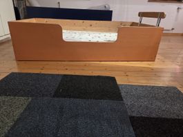 Kinderbett Holz selbstgemacht 140/70 cm /Hundebett