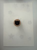 Rubber stamp: cat face