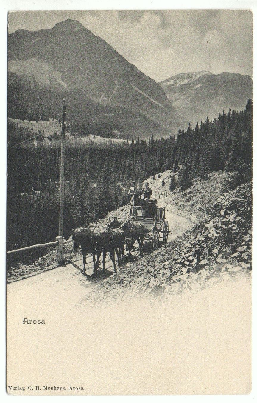 Cartoline postali: AROSA Postkutsche – Nuovo (secondo la descrizione) da Jona venduto da philajona