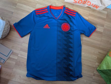 Adidas Kolumbien Fussball Trikot, Grösse 13-16Y L