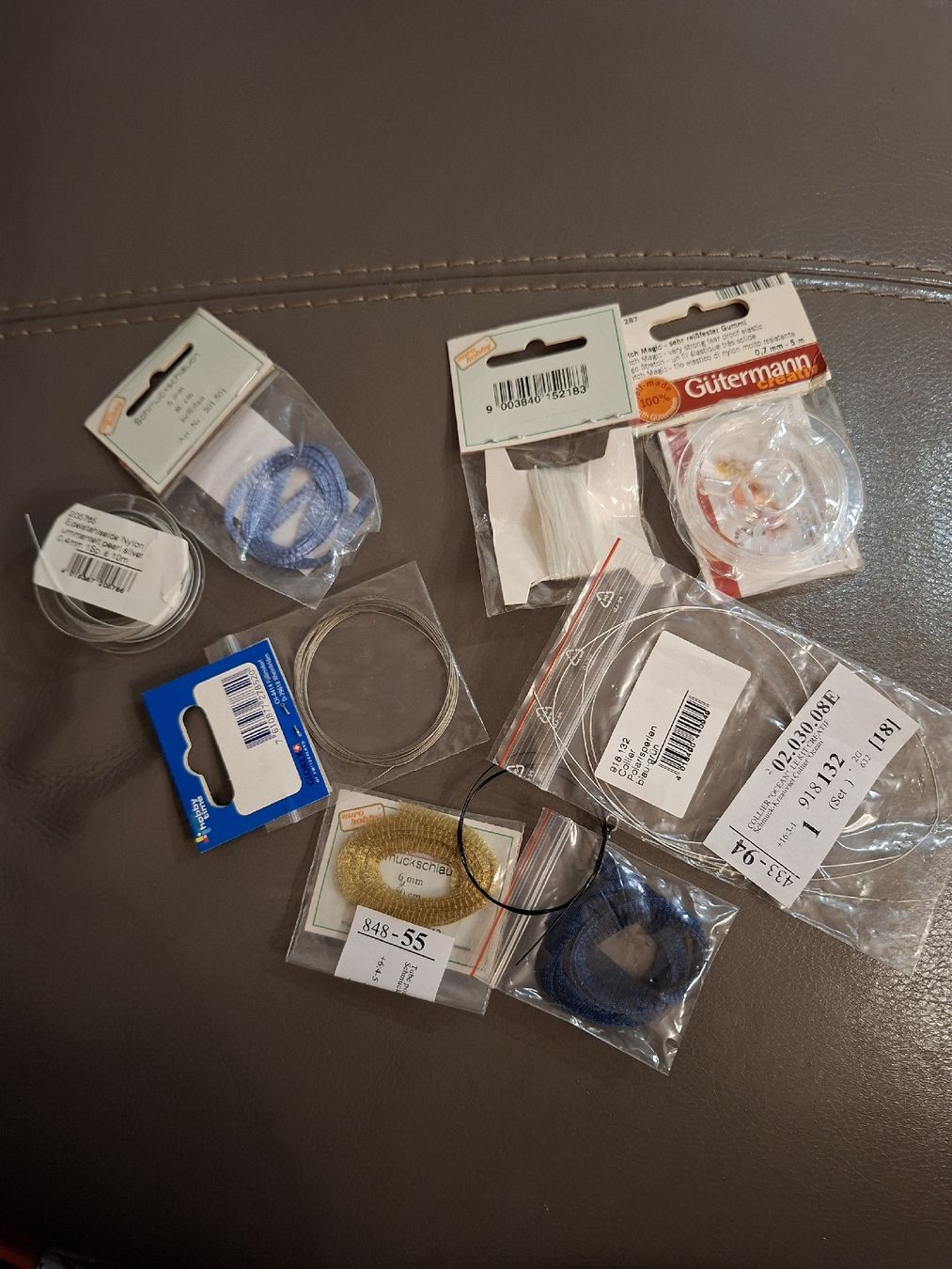 Kit bricolage: fil nylon et élastique, lot couture! – Nuovo e nell'imballaggio originale da Vevey venduto da Manatee29
