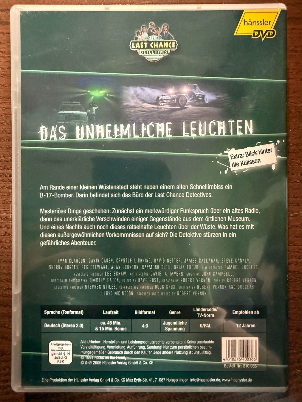Alle DVDs: The Last Chance Detectives - Das unheimliche Leuchten – Gebraucht aus Zürich von FilmFreunde 1