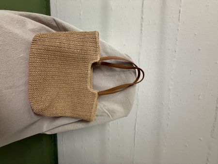 Strohtasche Sommer Tasche Sonnenhut-Optik Lederhenkel Dam...