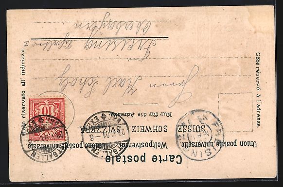 Cartes postales: Litho St. Gallen, Müllerthor und Wappen – D'occasion à Berlin par bartko-reher 1
