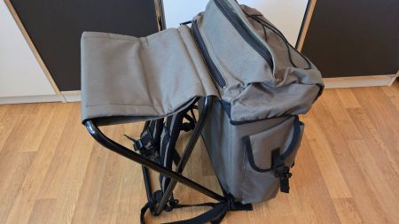 Anglerrucksack mit Stuhl!