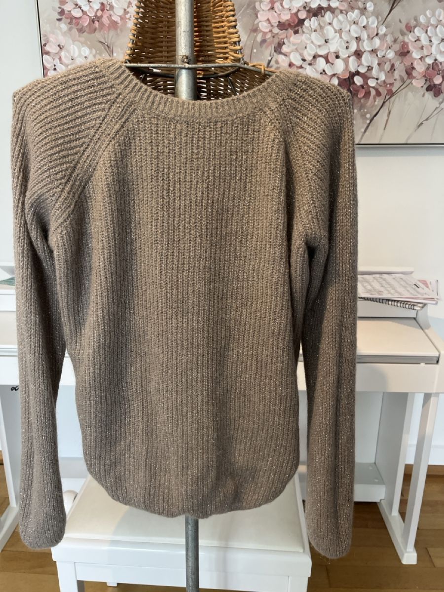 Morgan Pulls & Sweat-shirts: Pullover,  beige mit Glitzerfaden, Morgan, L – D'occasion à Solothurn par Bobesch08 4
