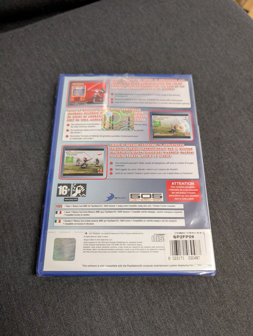 Jeux: Shoguns blade Sony playstation 2 SEALED – D'occasion à Giubiasco par Ticinerd 1